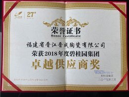 2018碧桂园卓越供应商奖